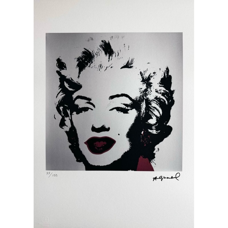 Andy Warhol Lithograph Offset 199 Ex. Numbered 29.7 x 42 cm Signature Certificate