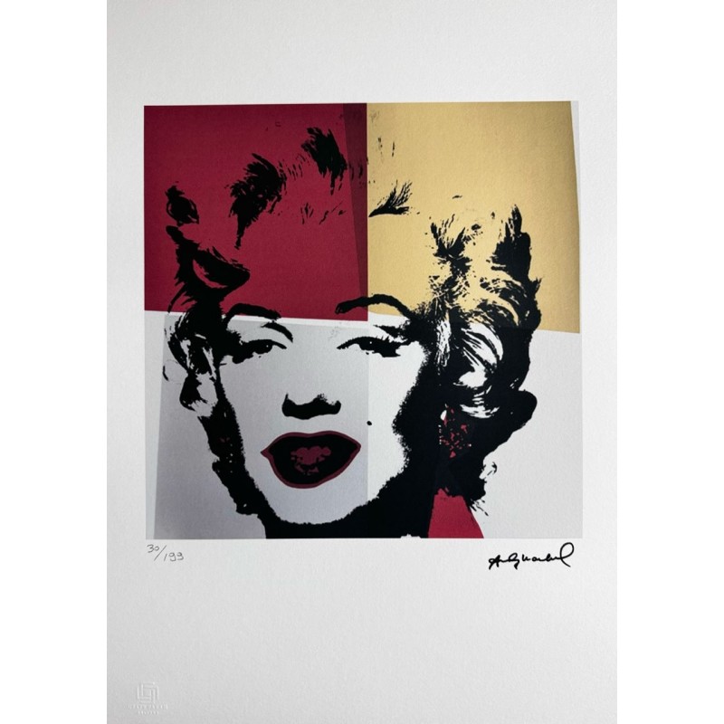 Andy Warhol Lithograph Offset 199 Ex. Numbered 29.7 x 42 cm Signature Certificate