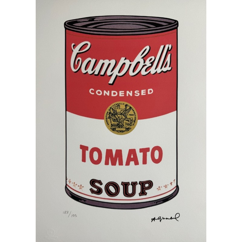 Andy Warhol Lithograph Offset 199 Ex. Numbered 29.7 x 42 cm Signature Certificate