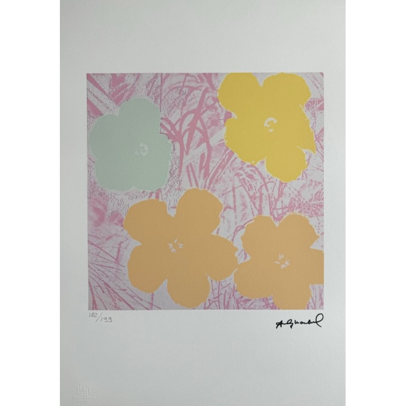 Andy Warhol Lithograph Offset 199 Ex. Numbered 29.7 x 42 cm Signature Certificate