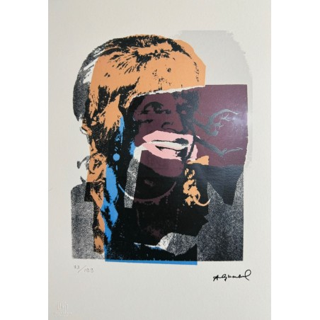 Andy Warhol Lithograph Offset 199 Ex. Numbered 29.7 x 42 cm Signature Certificate