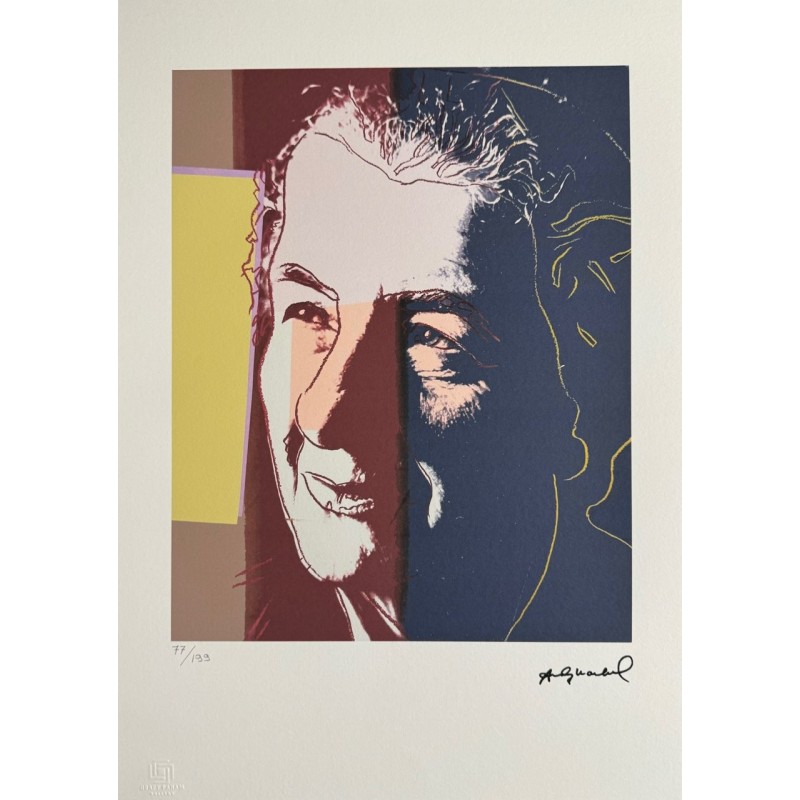 Andy Warhol Lithograph Offset 199 Ex. Numbered 29.7 x 42 cm Signature Certificate