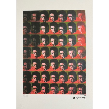 Andy Warhol Lithograph Offset 199 Ex. Numbered 29.7 x 42 cm Signature Certificate