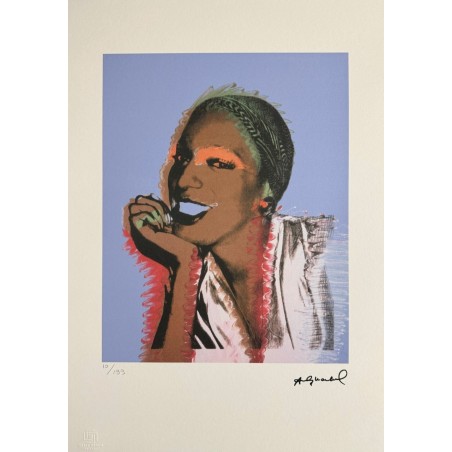 Andy Warhol Lithograph Offset 199 Ex. Numbered 29.7 x 42 cm Signature Certificate