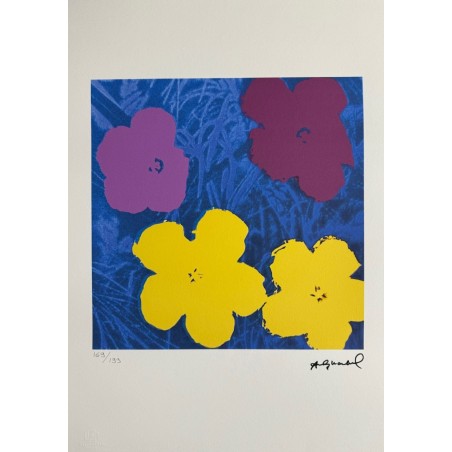 Andy Warhol Lithograph Offset 199 Ex. Numbered 29.7 x 42 cm Signature Certificate