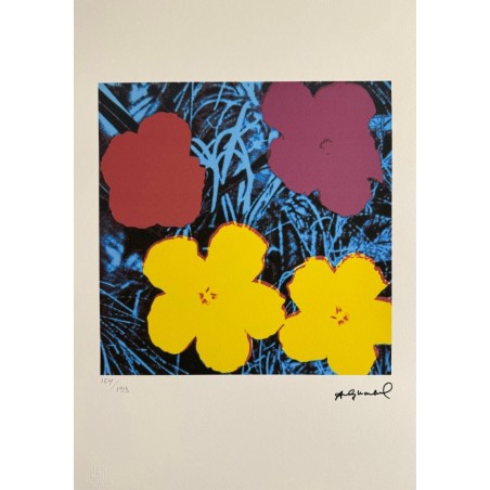 Andy Warhol Lithograph Offset 199 Ex. Numbered 29.7 x 42 cm Signature Certificate