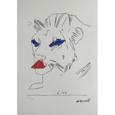 Andy Warhol Lithograph Offset 199 Ex. Numbered 29.7 x 42 cm Signature Certificate