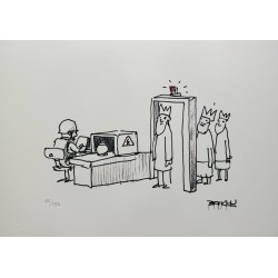 Banksy Lithograph Offset 199 Ex. Numbered 29.7 x 42 cm Signature Certificate