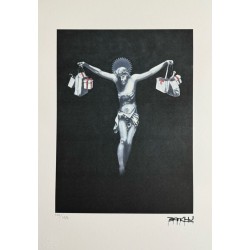 Banksy Lithograph Offset 199 Ex. Numbered 29.7 x 42 cm Signature Certificate