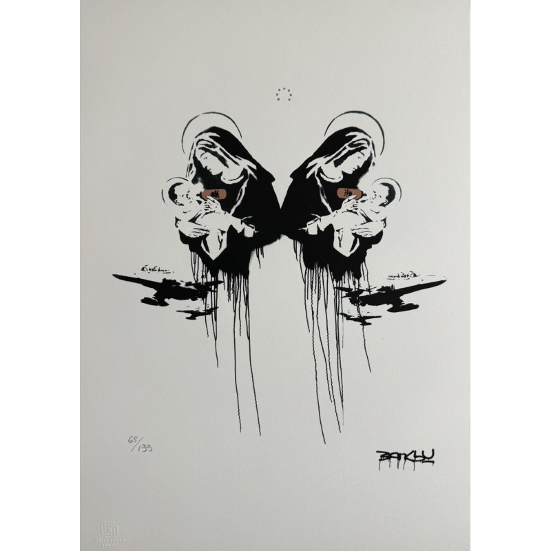 Banksy Lithograph Offset 199 Ex. Numbered 29.7 x 42 cm Signature Certificate