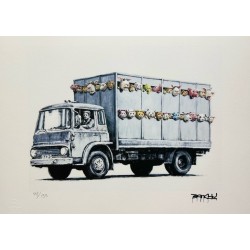 Banksy Lithograph Offset 199 Ex. Numbered 29.7 x 42 cm Signature Certificate