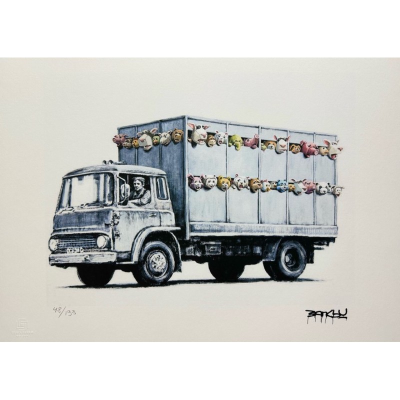 Banksy Lithograph Offset 199 Ex. Numbered 29.7 x 42 cm Signature Certificate