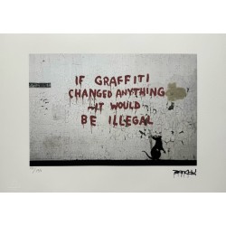 Banksy Lithograph Offset 199 Ex. Numbered 29.7 x 42 cm Signature Certificate