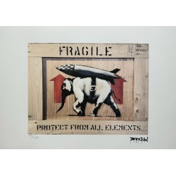 Banksy Lithograph Offset 199 Ex. Numbered 29.7 x 42 cm Signature Certificate