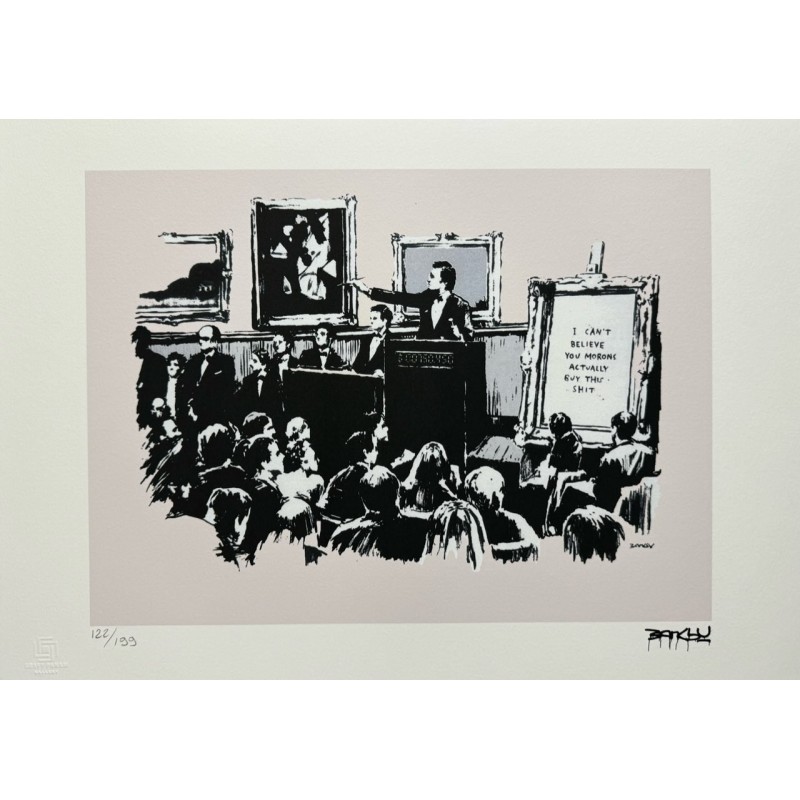 Banksy Lithograph Offset 199 Ex. Numbered 29.7 x 42 cm Signature Certificate