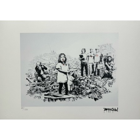 Banksy Lithograph Offset 199 Ex. Numbered 29.7 x 42 cm Signature Certificate