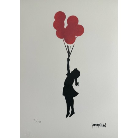 Banksy Lithograph Offset 199 Ex. Numbered 29.7 x 42 cm Signature Certificate