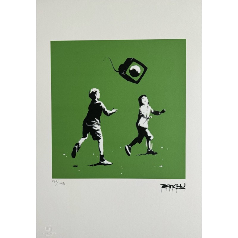 Banksy Lithograph Offset 199 Ex. Numbered 29.7 x 42 cm Signature Certificate