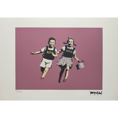 Banksy Lithograph Offset 199 Ex. Numbered 29.7 x 42 cm Signature Certificate