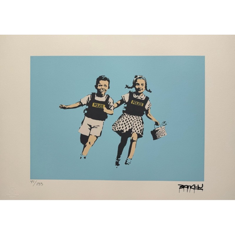 Banksy Lithograph Offset 199 Ex. Numbered 29.7 x 42 cm Signature Certificate