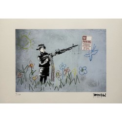 Banksy Lithograph Offset 199 Ex. Numbered 29.7 x 42 cm Signature Certificate