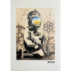 Banksy Lithograph Offset 199 Ex. Numbered 29.7 x 42 cm Signature Certificate