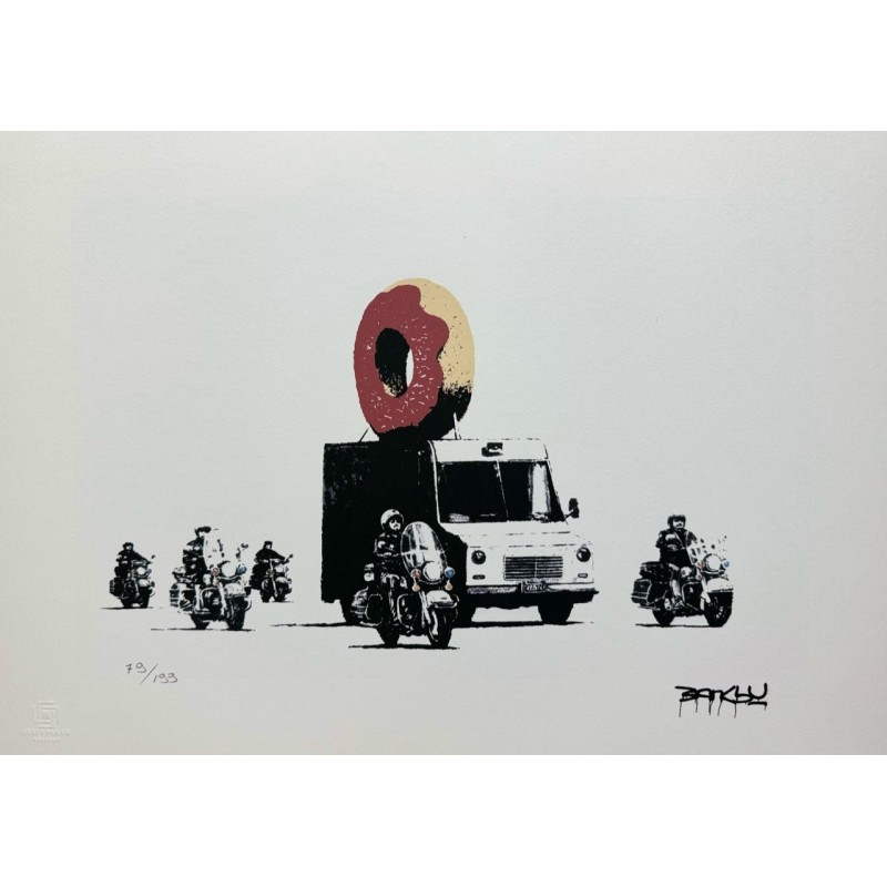 Banksy Lithograph Offset 199 Ex. Numbered 29.7 x 42 cm Signature Certificate