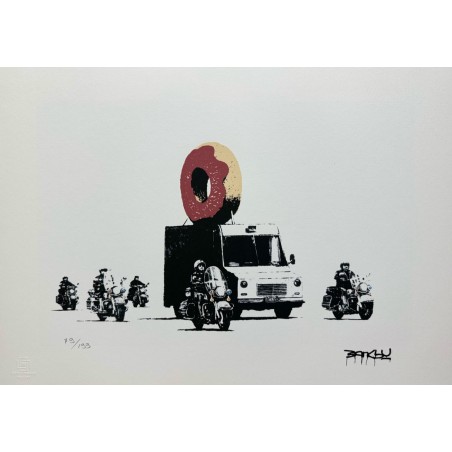 Banksy Lithograph Offset 199 Ex. Numbered 29.7 x 42 cm Signature Certificate