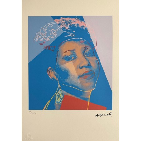 Andy Warhol Lithograph Offset 199 Ex. Numbered 29.7 x 42 cm Signature Certificate