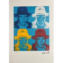 Andy Warhol Lithograph Offset 199 Ex. Numbered 29.7 x 42 cm Signature Certificate