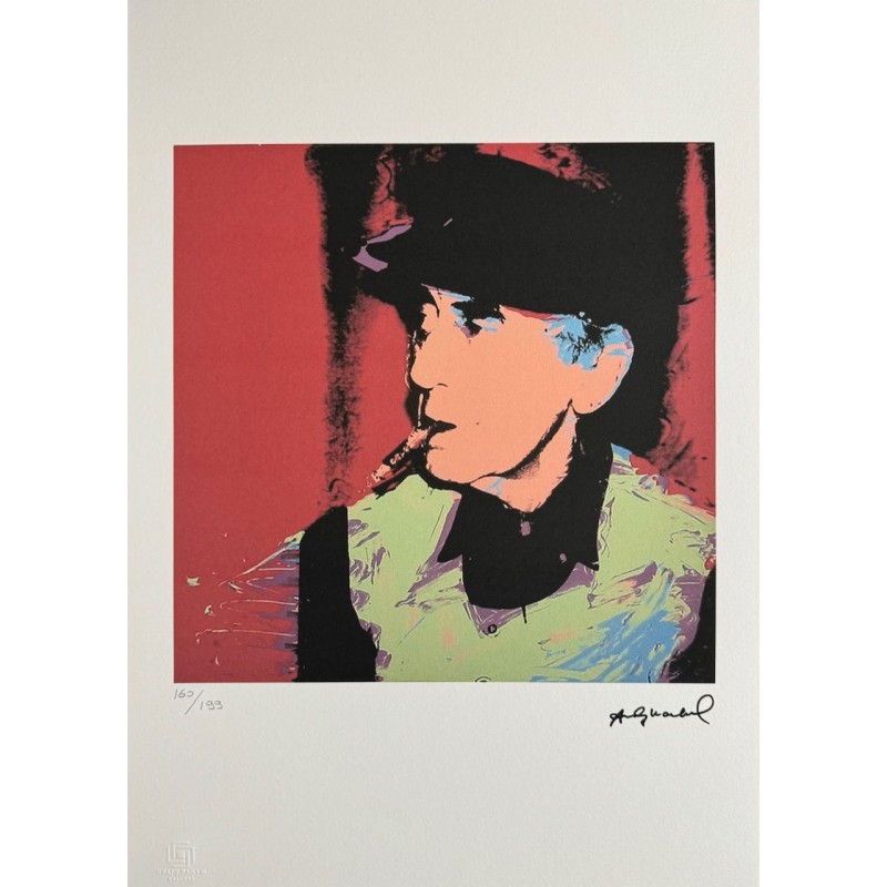 Andy Warhol Lithograph Offset 199 Ex. Numbered 29.7 x 42 cm Signature Certificate