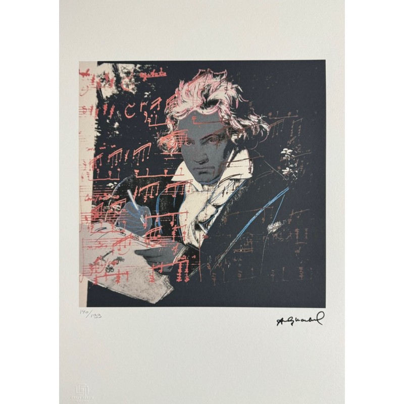 Andy Warhol Lithograph Offset 199 Ex. Numbered 29.7 x 42 cm Signature Certificate