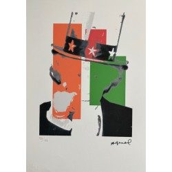 Andy Warhol Lithograph Offset 199 Ex. Numbered 29.7 x 42 cm Signature Certificate