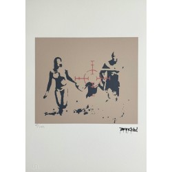 Banksy Lithograph Offset 199 Ex. Numbered 29.7 x 42 cm Signature Certificate