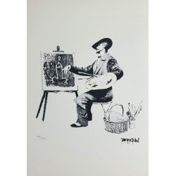 Banksy Lithograph Offset 199 Ex. Numbered 29.7 x 42 cm Signature Certificate