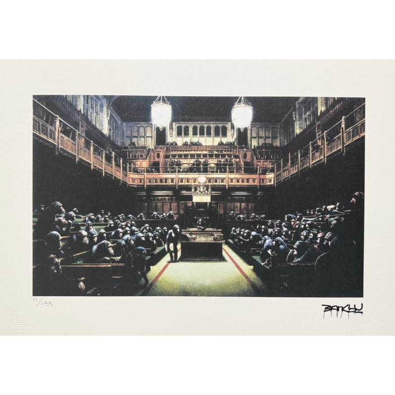 Banksy Lithograph Offset 199 Ex. Numbered 29.7 x 42 cm Signature Certificate