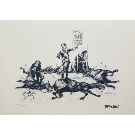 Banksy Lithograph Offset 199 Ex. Numbered 29.7 x 42 cm Signature Certificate