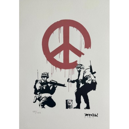 Banksy Lithograph Offset 199 Ex. Numbered 29.7 x 42 cm Signature Certificate