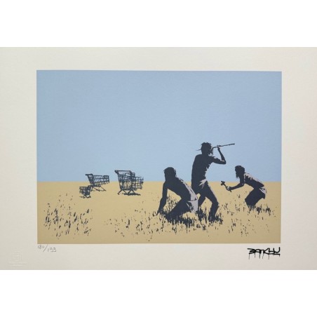 Banksy Lithograph Offset 199 Ex. Numbered 29.7 x 42 cm Signature Certificate