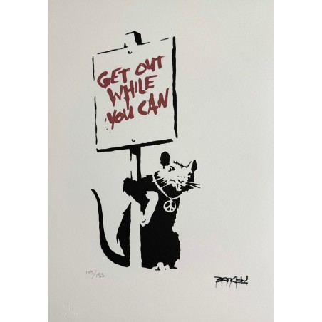 Banksy Lithograph Offset 199 Ex. Numbered 29.7 x 42 cm Signature Certificate