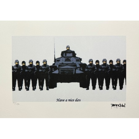 Banksy Lithograph Offset 199 Ex. Numbered 29.7 x 42 cm Signature Certificate