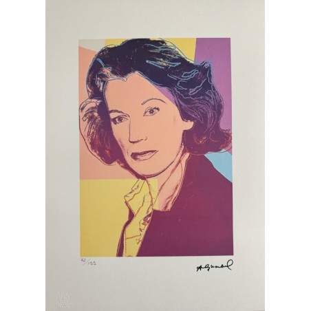 Andy Warhol Lithograph Offset 199 Ex. Numbered 29.7 x 42 cm Signature Certificate