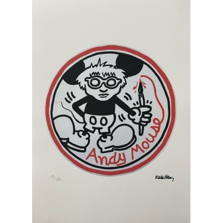 Keith Haring Lithograph Offset 199 Ex. Numbered 29.7 x 42 cm Signature Certificate