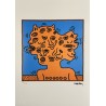 Keith Haring Lithograph Offset 199 Ex. Numbered 29.7 x 42 cm Signature Certificate