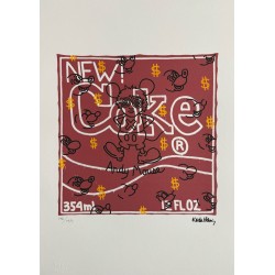 Keith Haring Lithograph Offset 199 Ex. Numbered 29.7 x 42 cm Signature Certificate