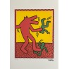 Keith Haring Lithograph Offset 199 Ex. Numbered 29.7 x 42 cm Signature Certificate