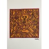 Keith Haring Lithograph Offset 199 Ex. Numbered 29.7 x 42 cm Signature Certificate