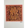 Keith Haring Lithograph Offset 199 Ex. Numbered 29.7 x 42 cm Signature Certificate