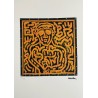 Keith Haring Lithograph Offset 199 Ex. Numbered 29.7 x 42 cm Signature Certificate