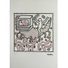 Keith Haring Lithograph Offset 199 Ex. Numbered 29.7 x 42 cm Signature Certificate